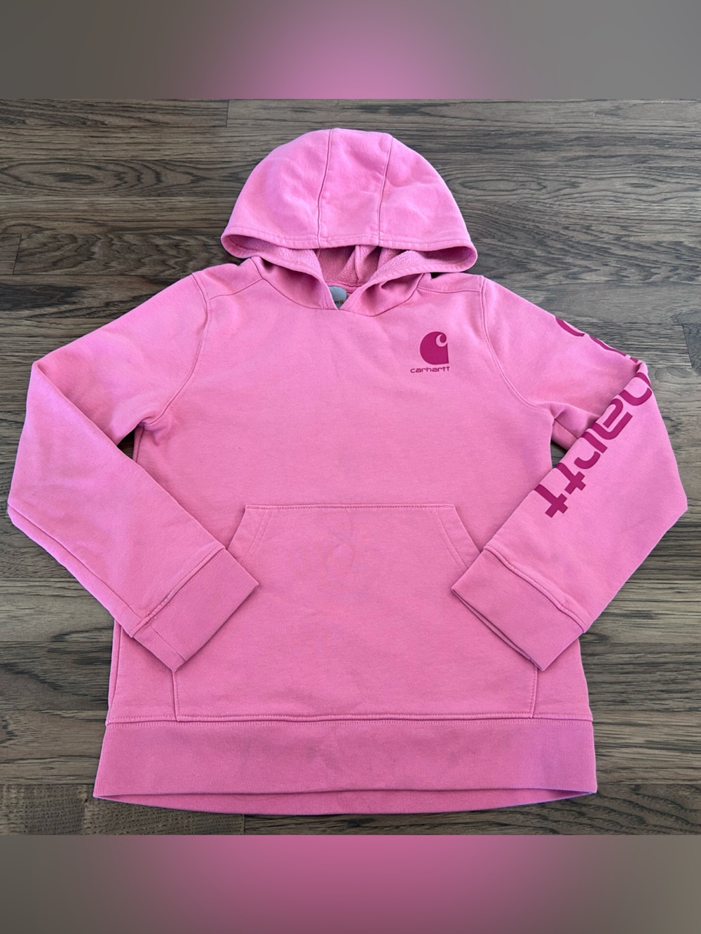 Carhartt Girls 12 Pink Hoodie Sweatshirt